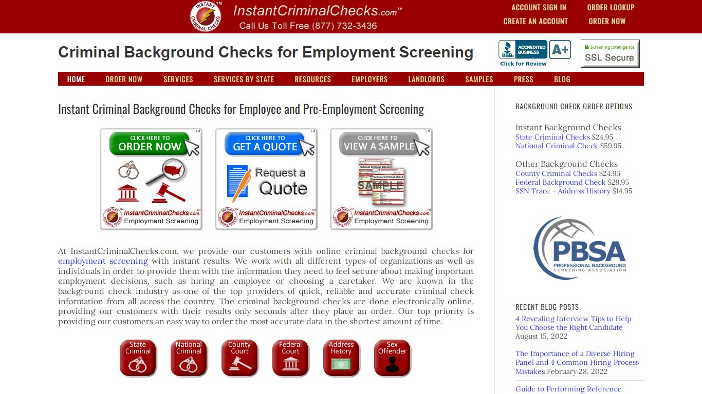 National Criminal Record Search - Instant Criminal Background Checks